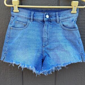 DL VTG DL1961 Iva denim jean shorts women’s size 24 frayed hem